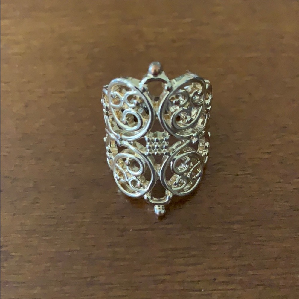 Gold statement piece ring